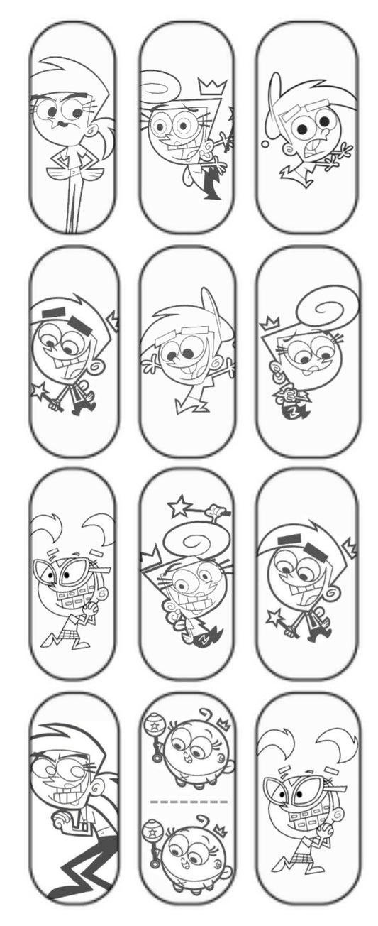"Wished" Color-In Decal (long)
