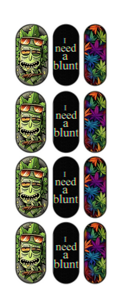 "Just being BLUNT" Waterslide Decals (medium)