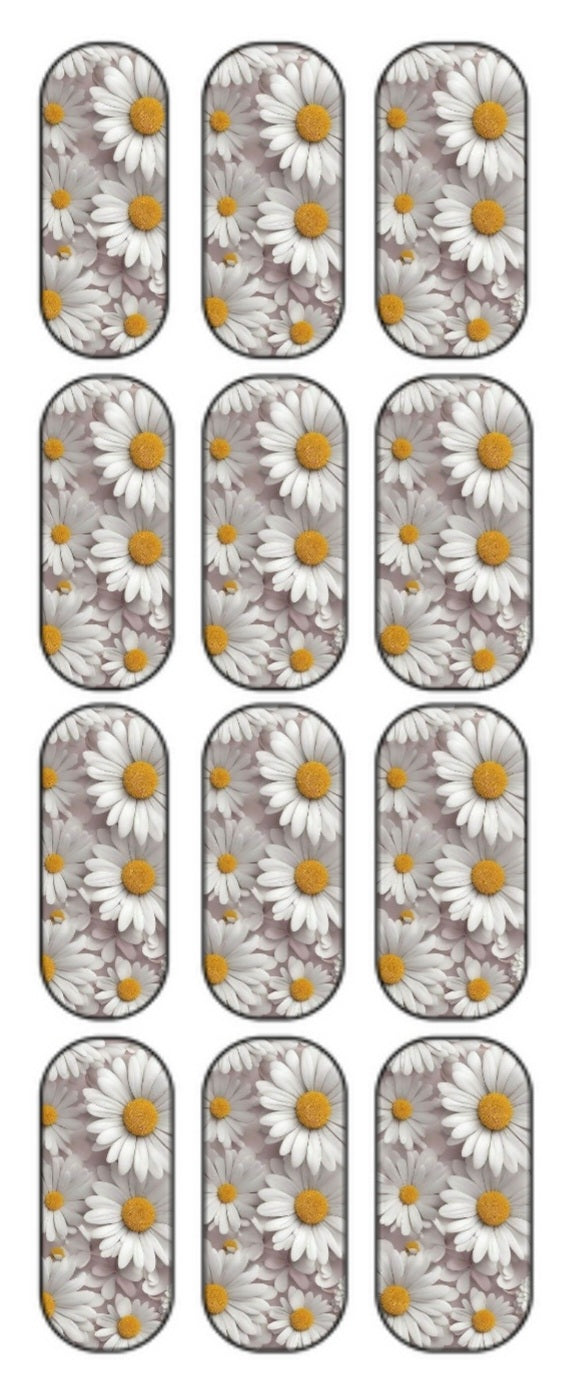 "Daisy" Waterslide Decals (long)