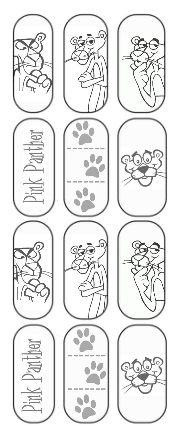 "Panther" "Color-In" Decal ( long)