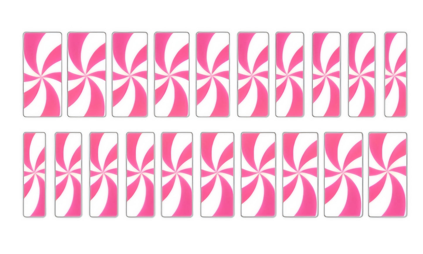 Pink Peppermint Swirl (medium/long)