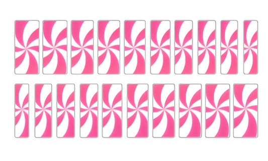 Pink Peppermint Swirl (medium/long)