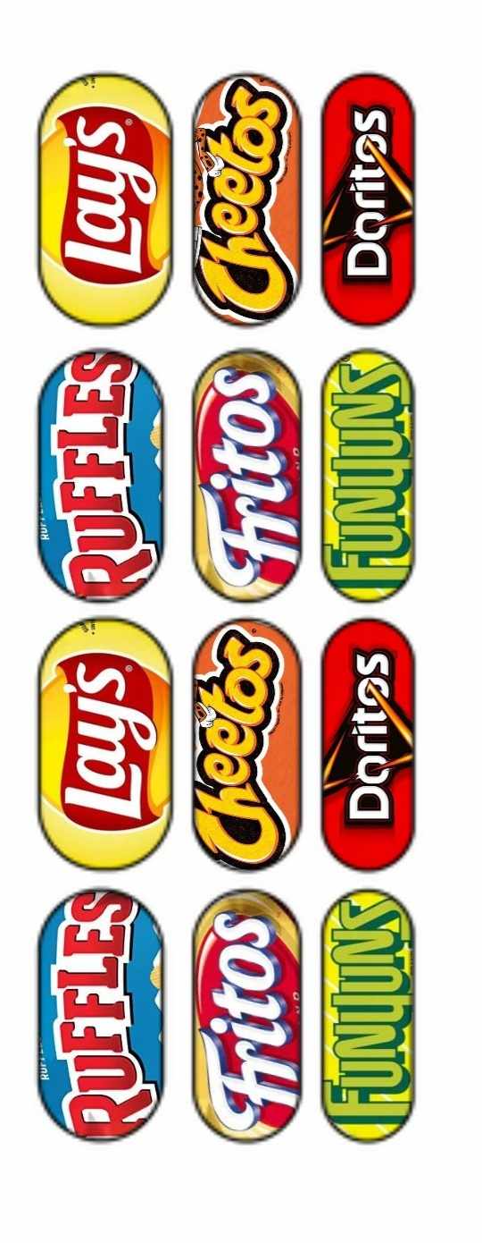 Chip Bags Water Slide Decal
