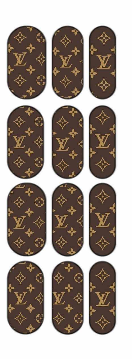 Classic LV Brand Water Slide Decal (medium)