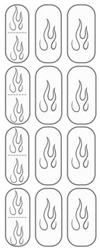 "Flame On" Color-In Decal