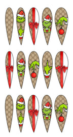 "Rich Grinch Energy" (stiletto xxl)