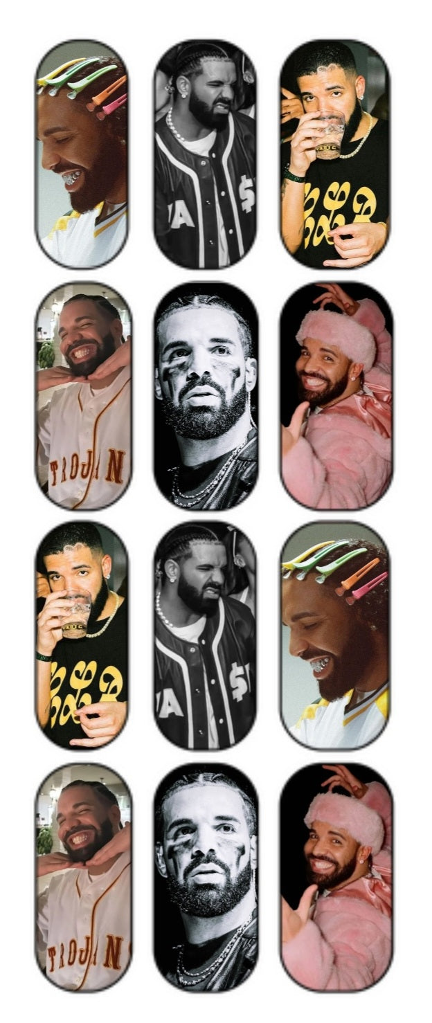 "CHAMPAGNE PAPI" Waterslide Decal (long)