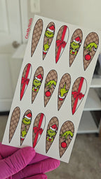 "Rich Grinch Energy" (stiletto xxl)