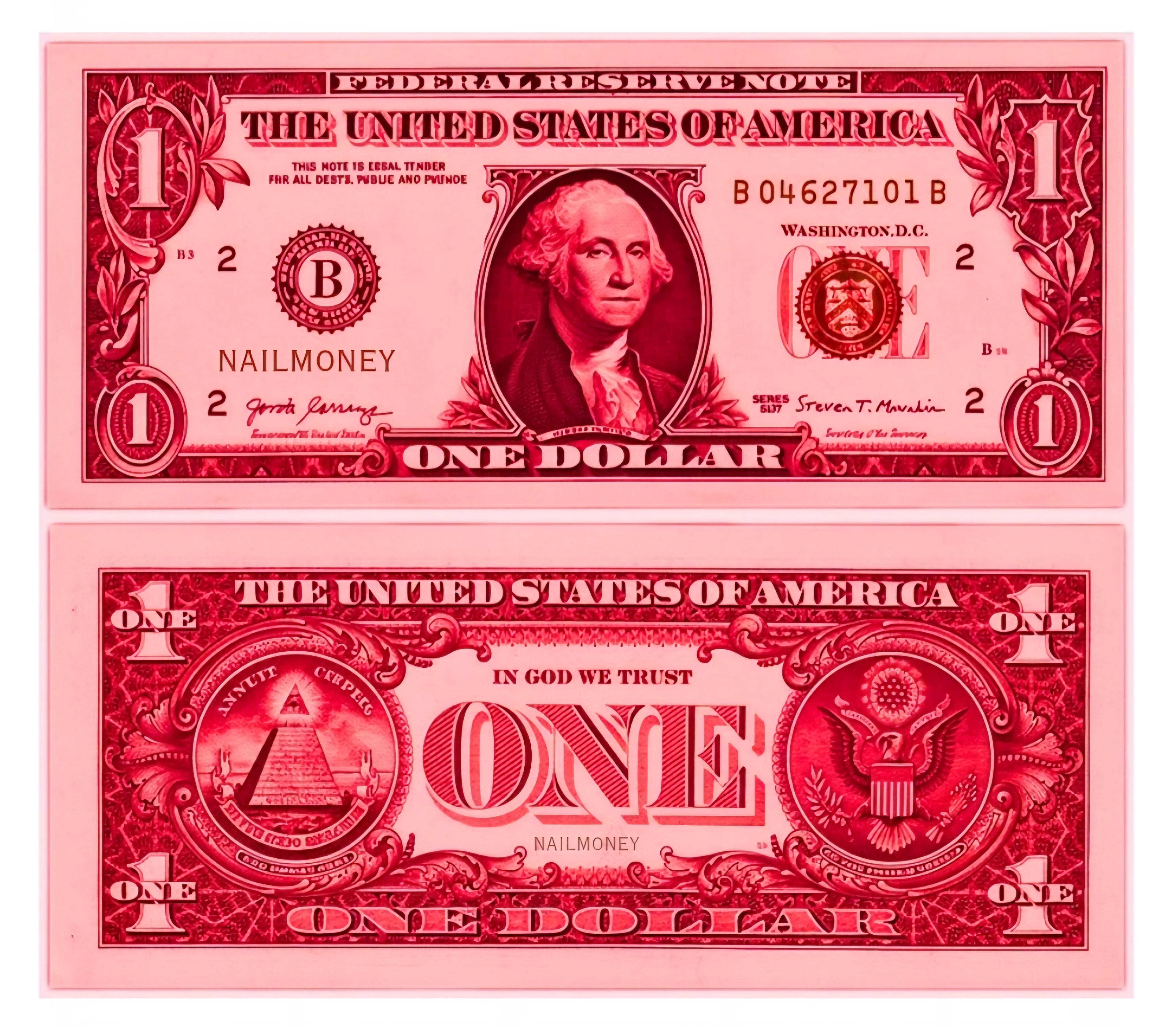 "NAILMONEY" *red* (4 pack)
