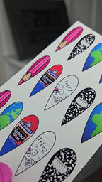 " Xo's Back2School " (stiletto long)