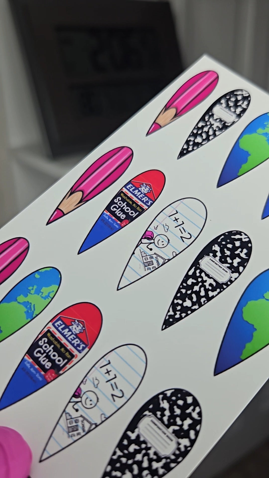 " Xo's Back2School " (stiletto long)