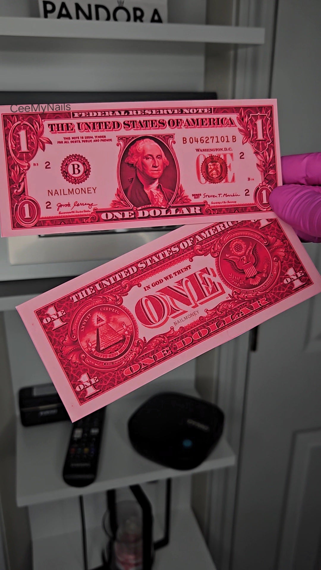"NAILMONEY" *red* (4 pack)