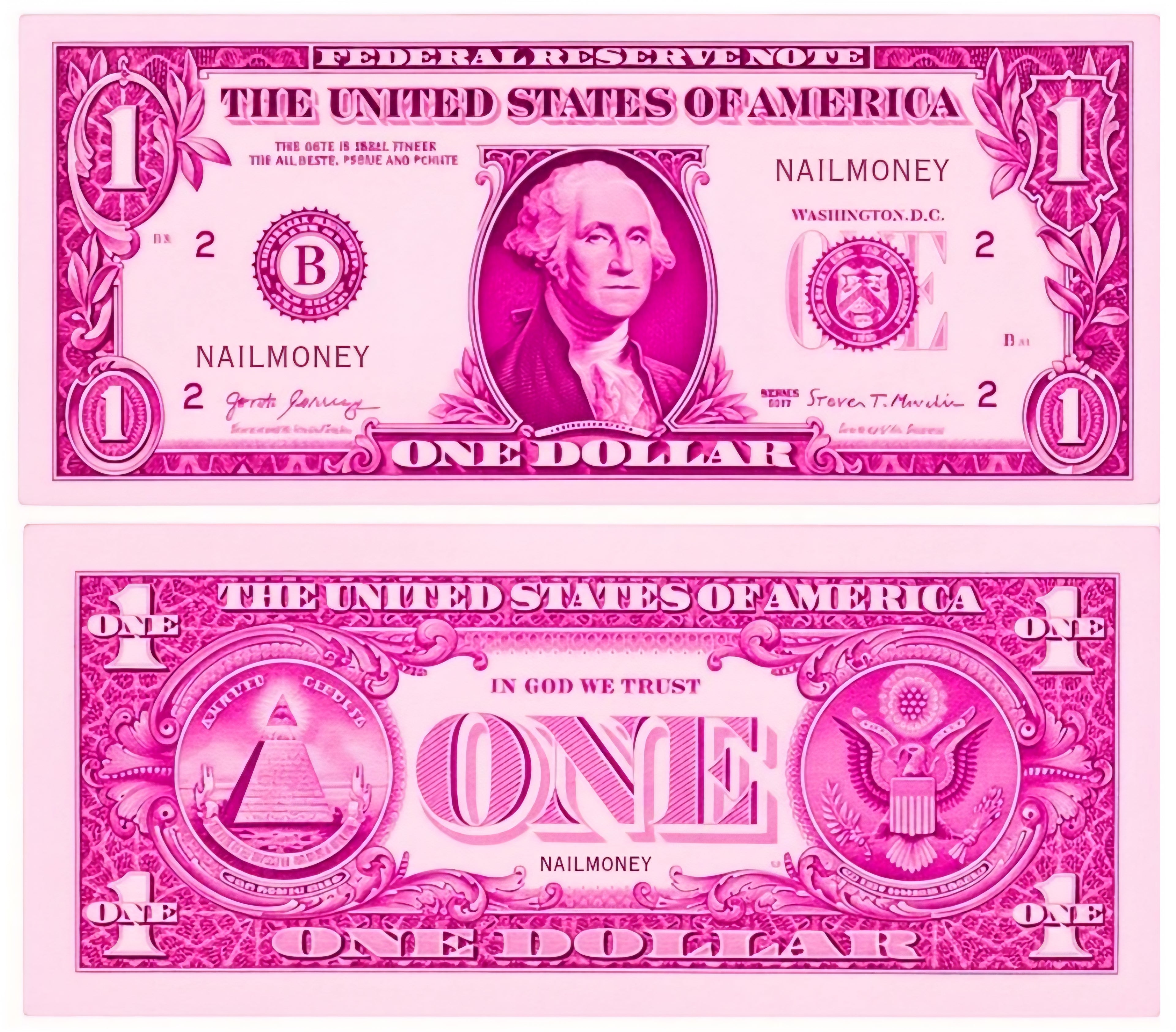 "NAILMONEY *pink* (4 pack)