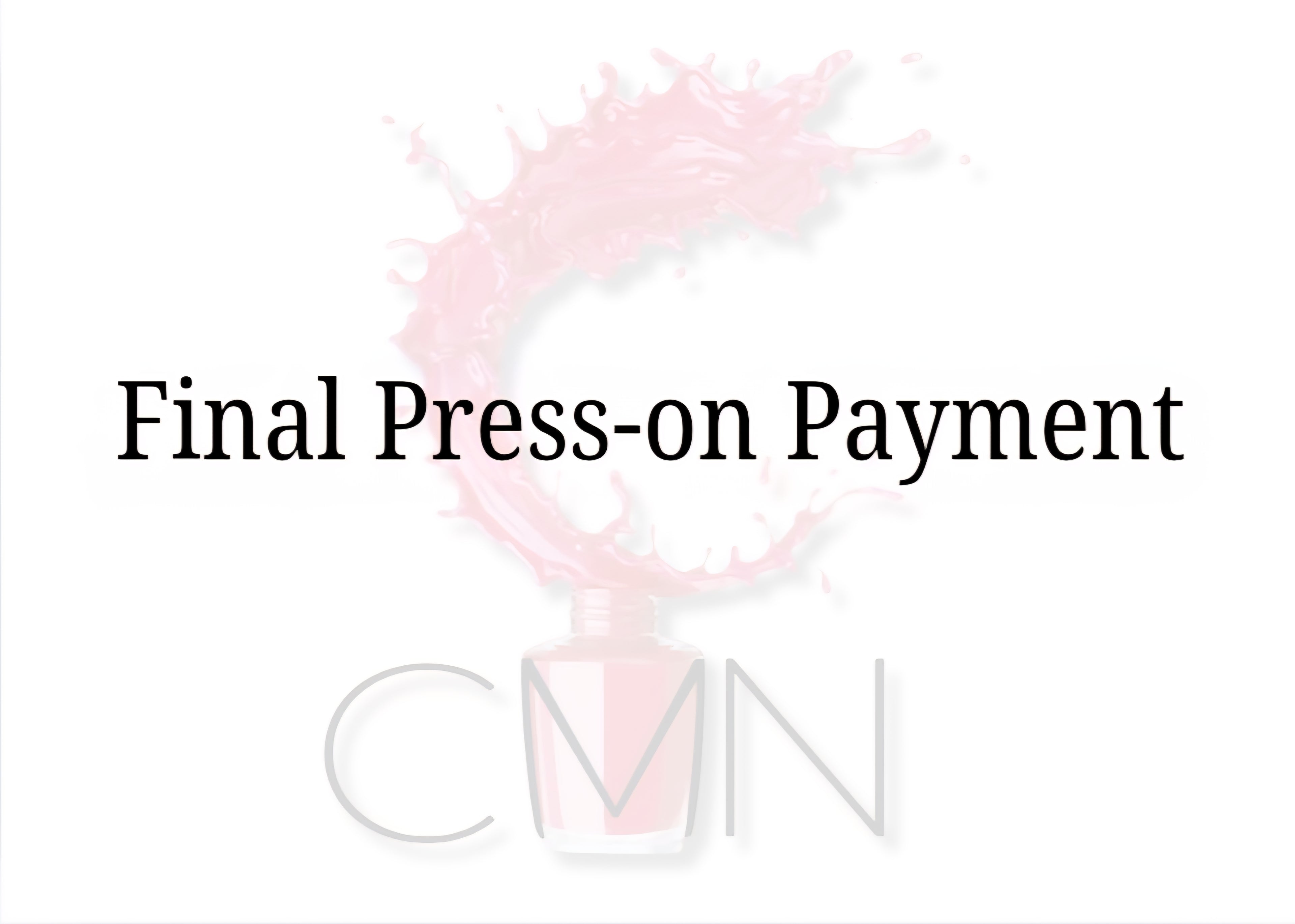 Final Press-on Payment